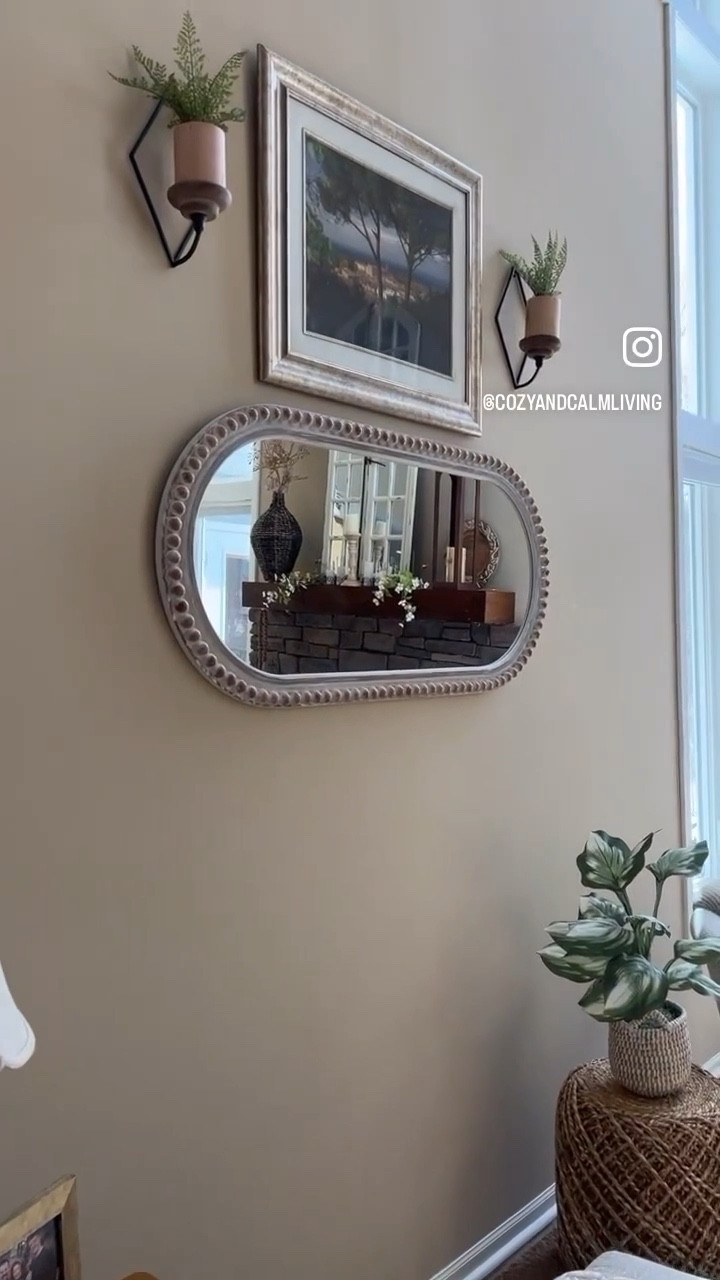 Stunning wall mirror that adds that lovely touch to a living room or hall wall! 

#LTKhome
