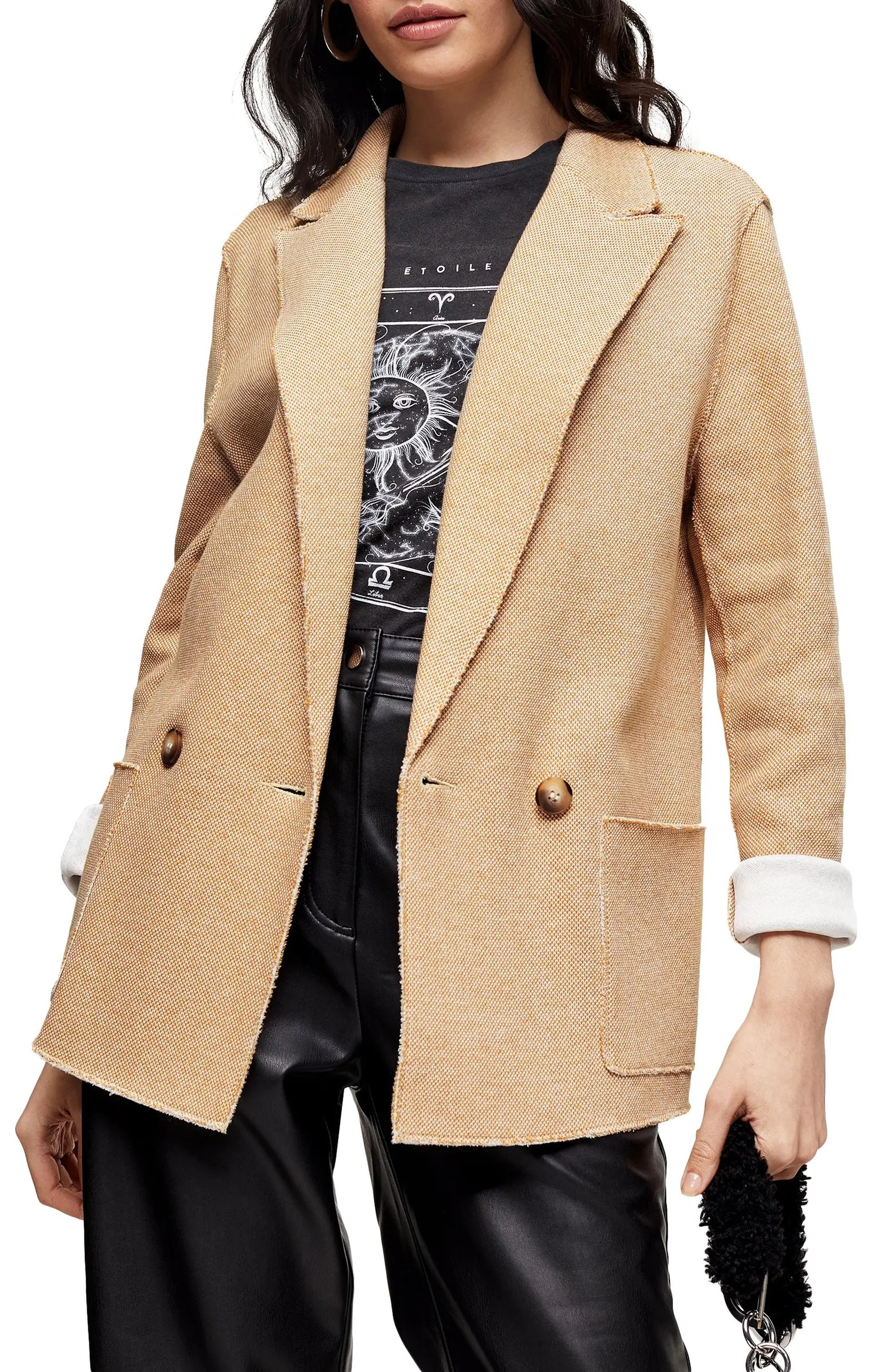 Raw Edge Double Knit Blazer | Nordstrom