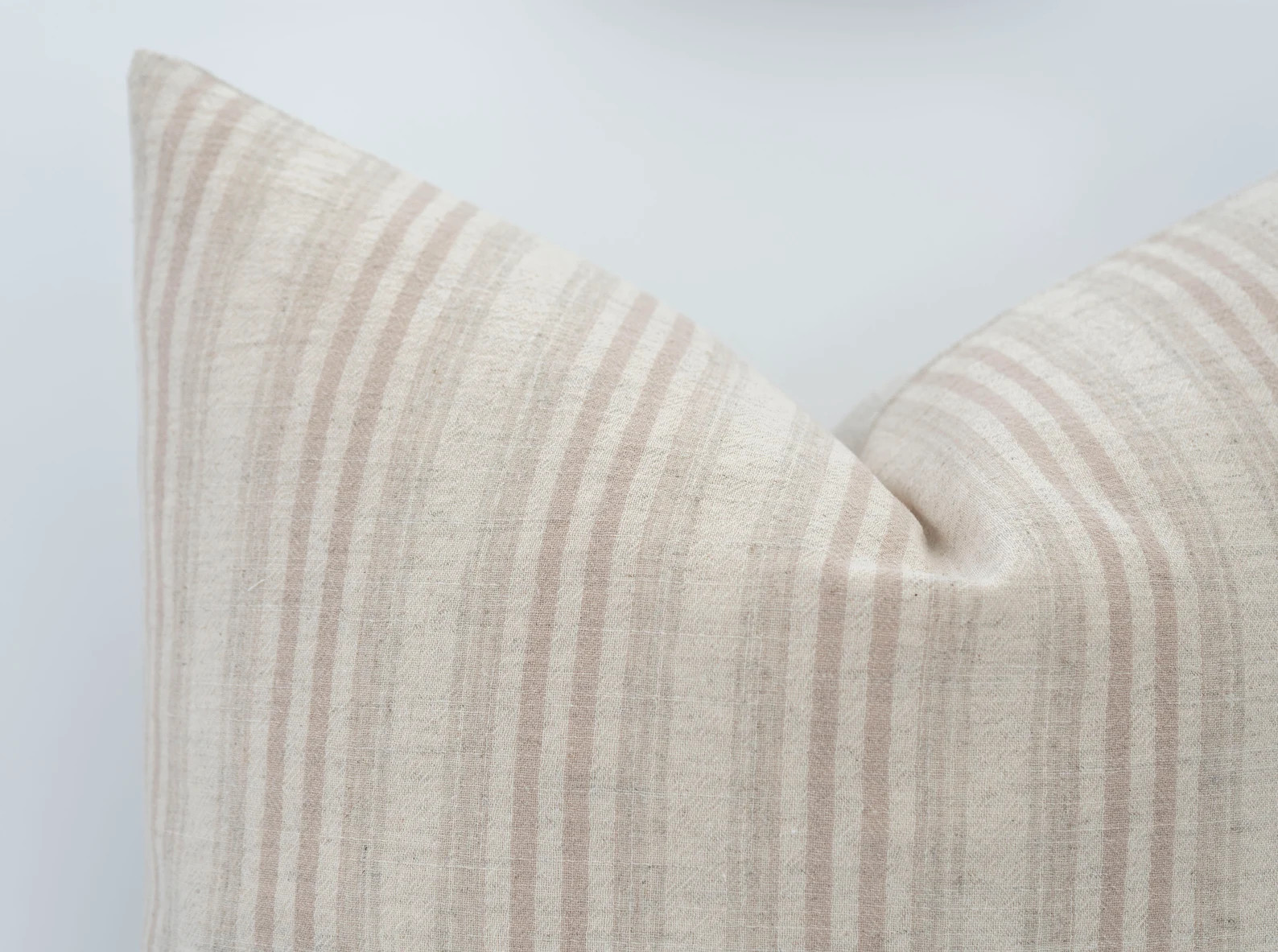 LAYLA || Light Tan Beige Stripe Pillow Cover Neutral Stripe Pillow Brown Stripe Pillow Cover Ligh... | Etsy (US)