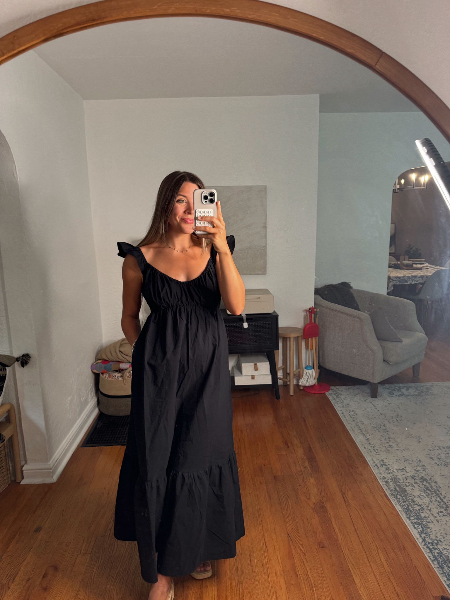 $35 maxi dress from target! Wearing a S 

#LTKSeasonal #LTKFindsUnder50