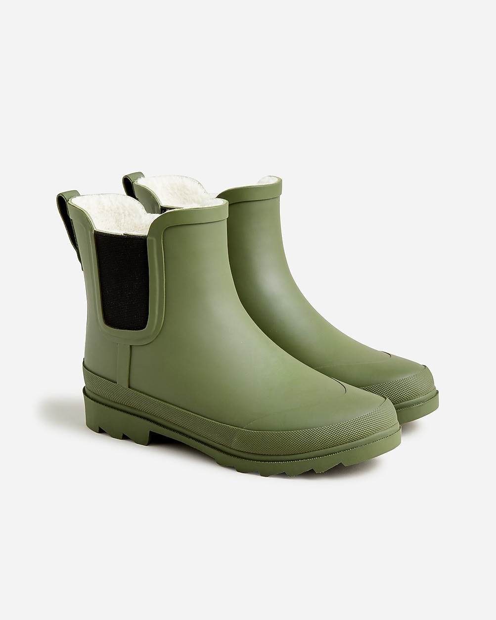 Sherpa-lined Chelsea rain boots | J. Crew US