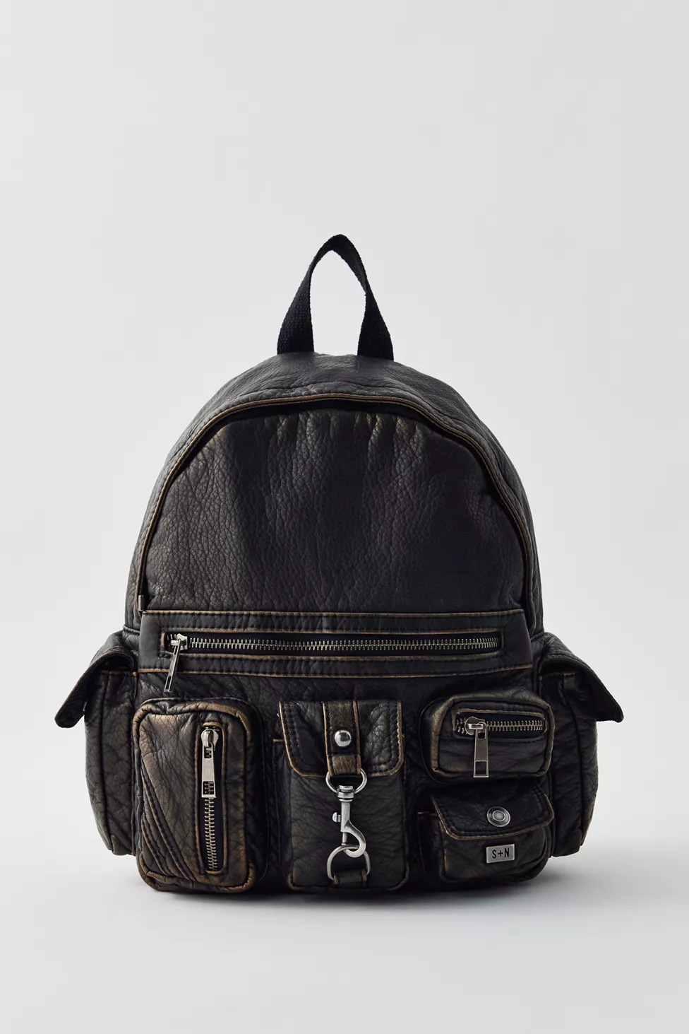 Silence + Noise Faux Leather Mini Backpack | Urban Outfitters (US and RoW)