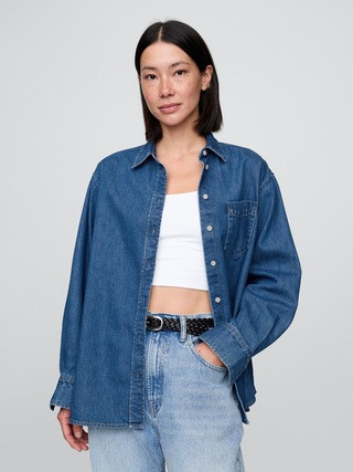 UltraSoft Denim Big Shirt | Gap (CA)