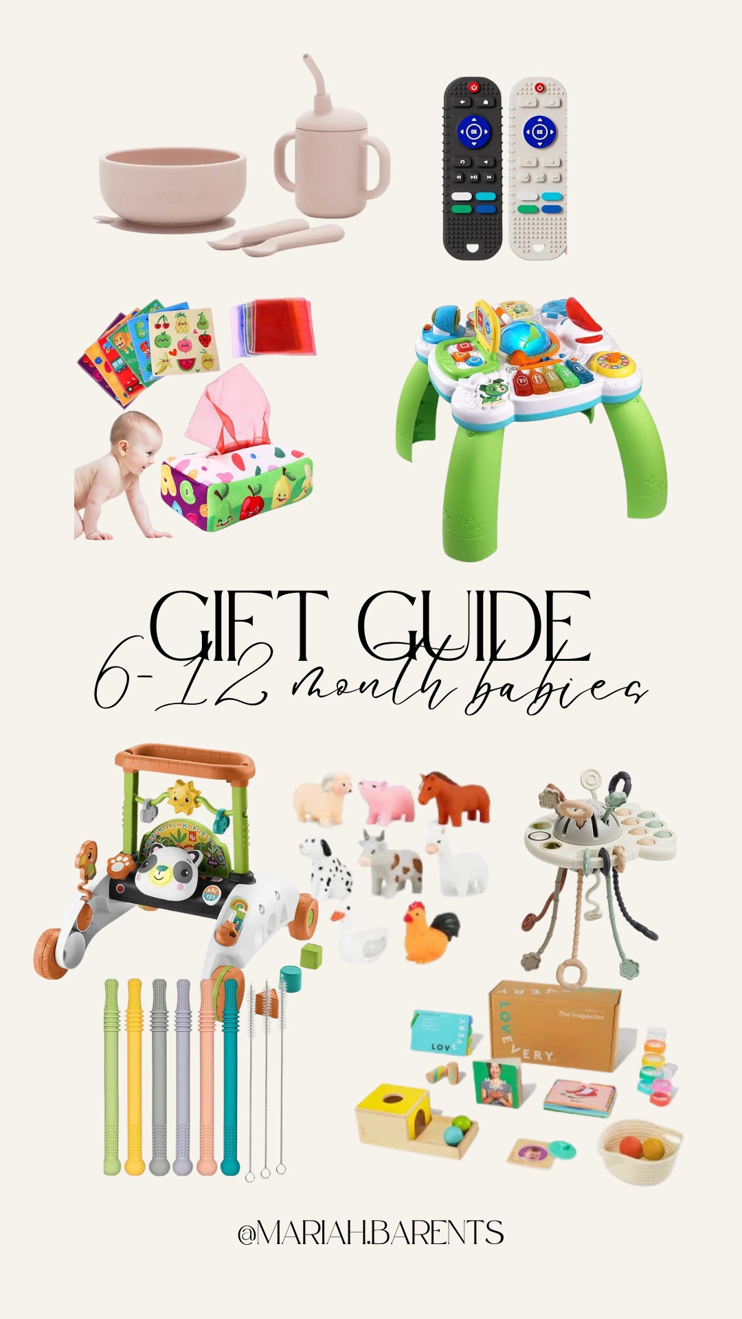 Gift Guide for 6-12 month babies
👶🏼👶🏼👶🏼

#LTKHoliday #LTKGiftGuide #LTKBaby