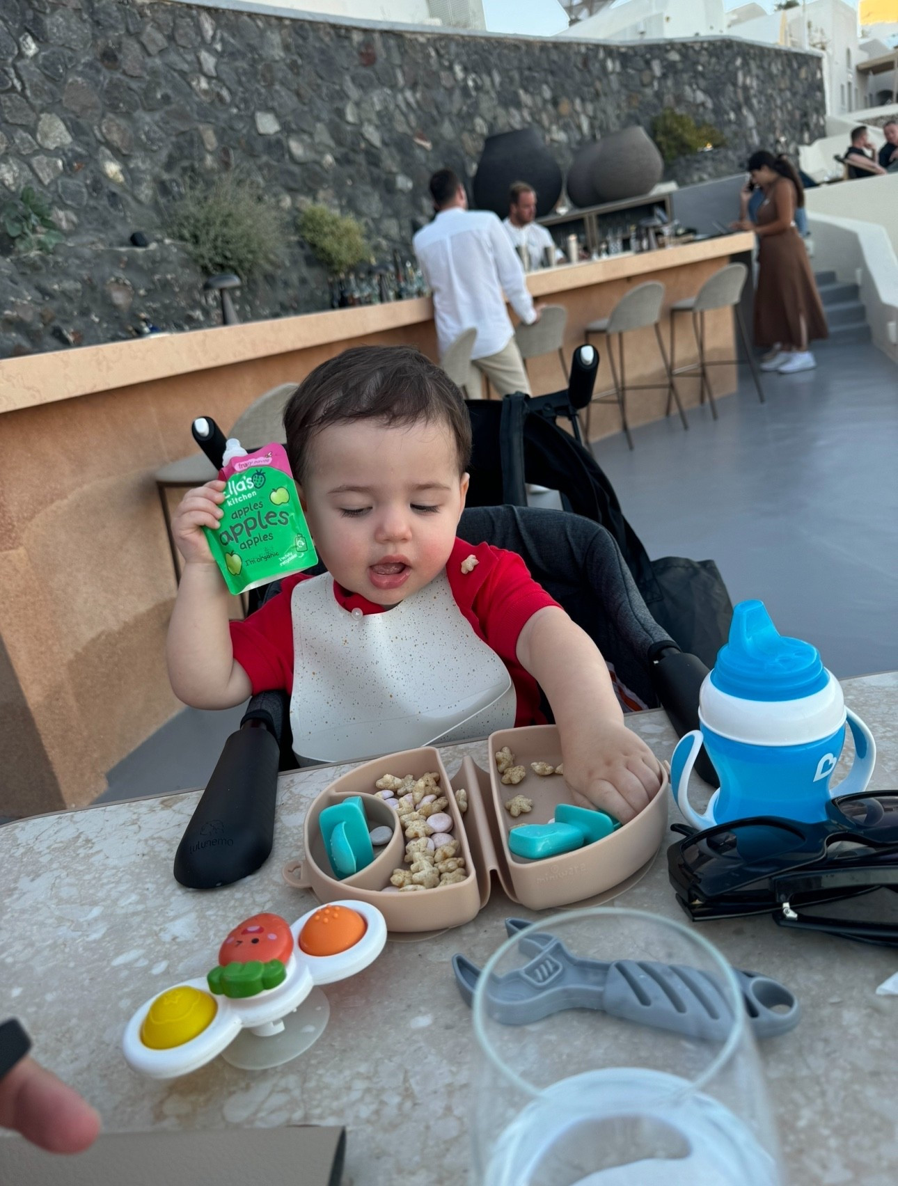 Need a good travel high chair? We brought this one that latches to any sturdy table to Greece (since we knew one caldera restaurant did not have ANY high chairs). Thankfully, even with one leg, the table did the trick in balancing my son’s weight! Highly recommend this one, even if you’re on the go and prefer bringing your own high chair for sanitary reasons. I believe the weight limit is up to 37 lbs!

#LTKBaby #LTKTravel #LTKFindsUnder100