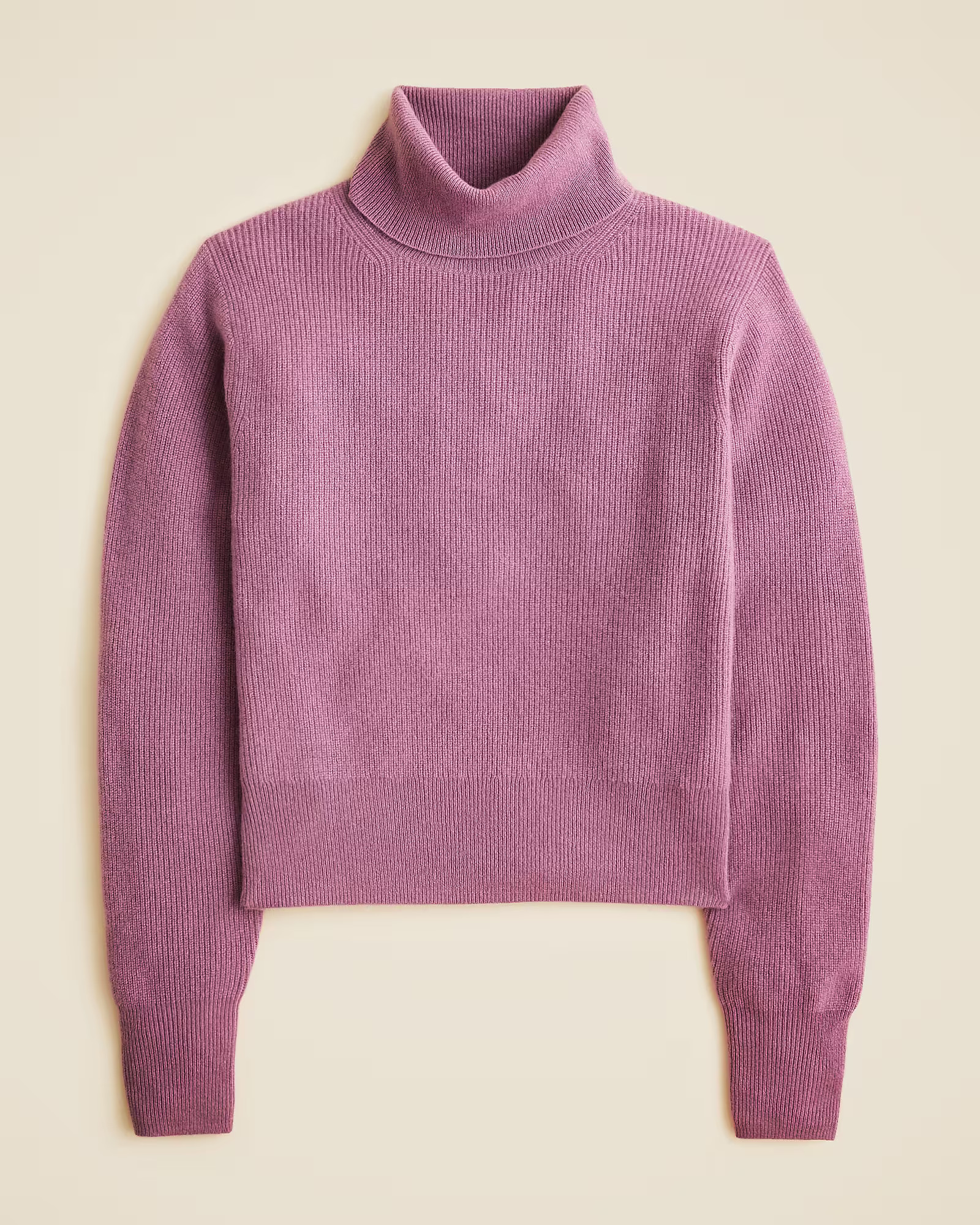 Ribbed cashmere turtleneck sweater | J. Crew US