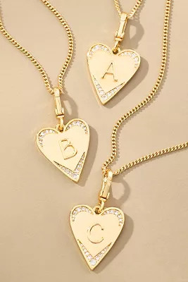 Monogram Heart Necklace | Anthropologie (US)