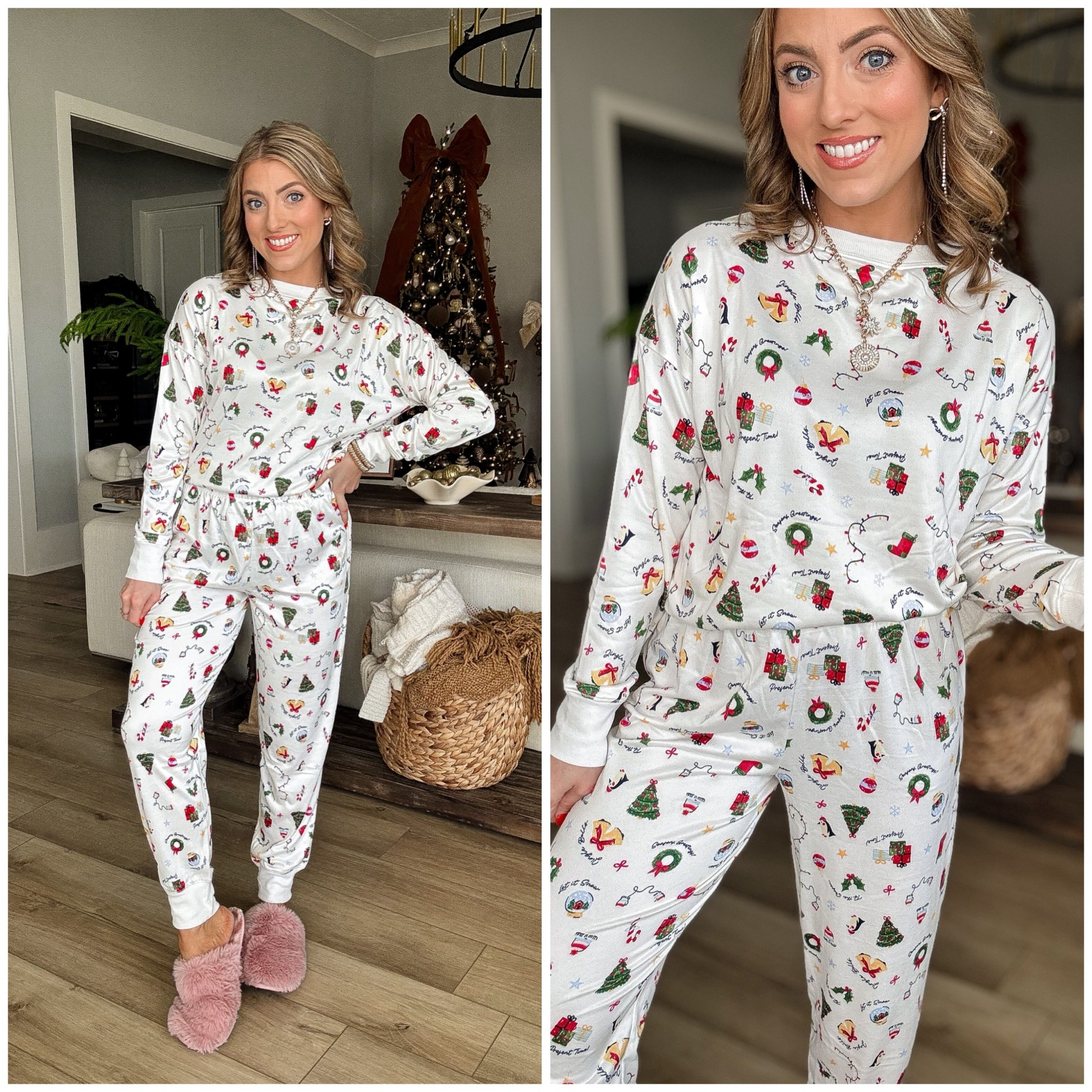 WALMART FASHION 🎄 Christmas Pajamas on Sale for ONLY $10!

These adorable Christmas pajamas just dropped to $10 and they are SO good! Cozy, soft, stretchy, and available in the cutest festive prints — perfect for holiday mornings, cookie baking, Christmas movie nights, and family pictures ❄️❤️

✔️ Only $10
✔️ Festive Christmas prints: plaid, buffalo check, snowflakes + more
✔️ Soft + comfy fit
✔️ Walmart fashion holiday deal
✔️ Great for gifting or matching sets

These sell out fast every year at this price — everything is linked in LTK + stories today! Which print is your favorite?! 🎅🏼✨

⸻
#walmartfashion #walmartfinds #christmaspajamas #holidaypajamas #walmartstyle #affordablefashion #ltkwalmart #ltkholiday #cozypajamas #christmasstyle #festivefashion