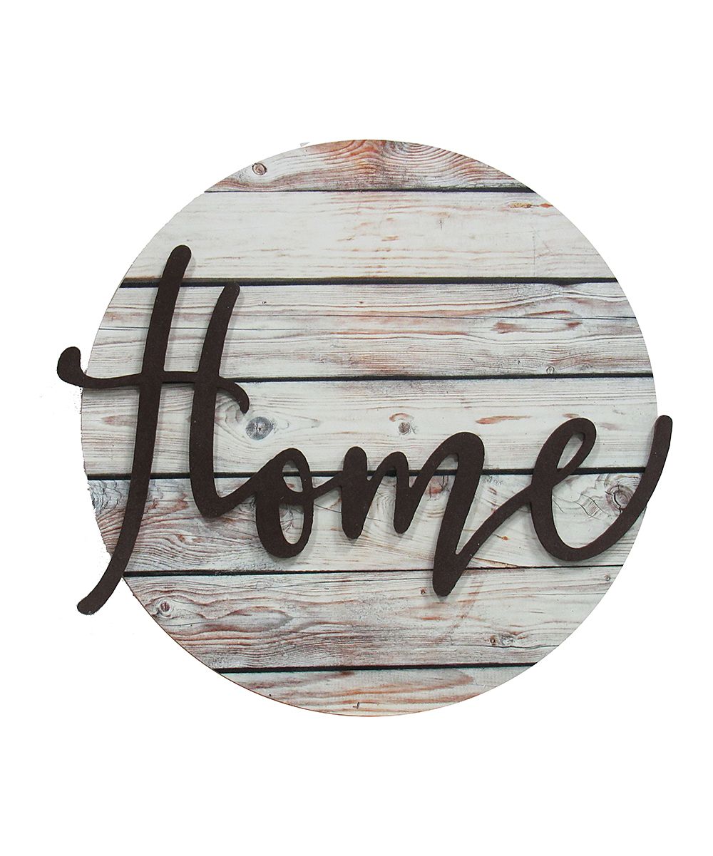 'Home' Wood Plank Wall Sign | zulily