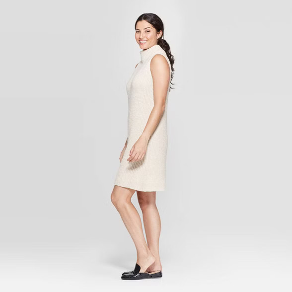 Women's Casual Fit  Sleeveless Mock Turtleneck Sweater Dress - A New Day | Target