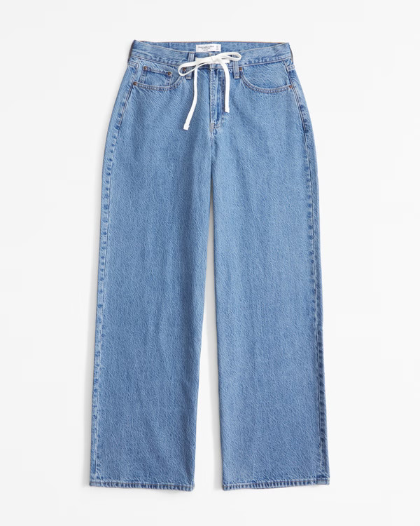 Curve Love Low Rise Ultra Loose Jean | Abercrombie & Fitch (US)