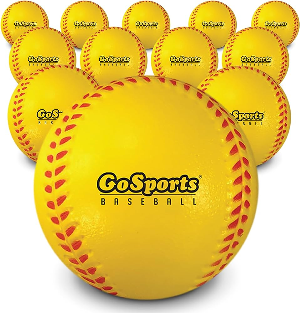 GoSports Foam Training Baseball 12 Pack - Regulation Size Foam Baseballs for Soft & Safe Throwing... | Amazon (US)