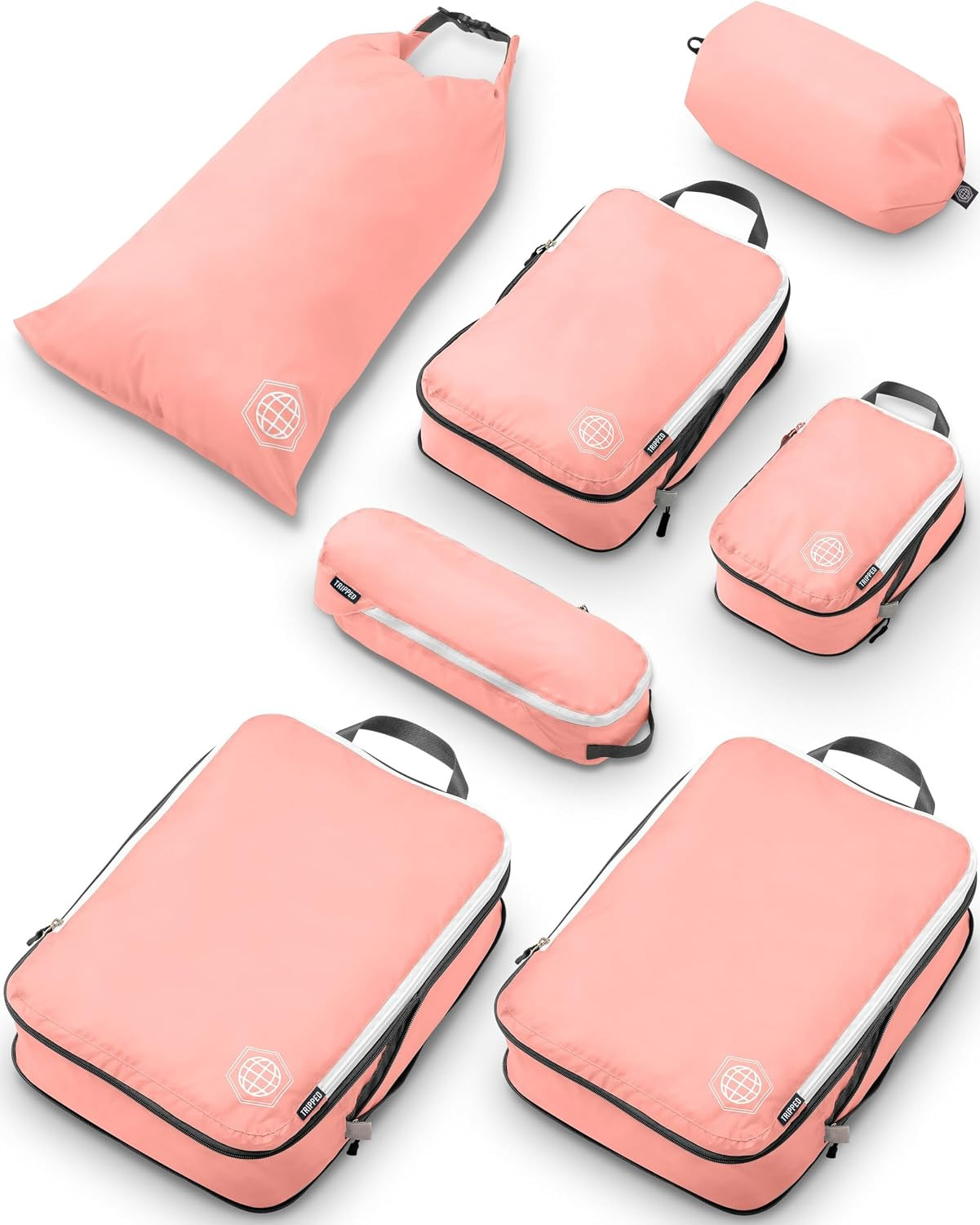 Large Compression Packing Cubes for Travel-Packing Cube Luggage Organizers 7 Piece Set for Checke... | Amazon (US)