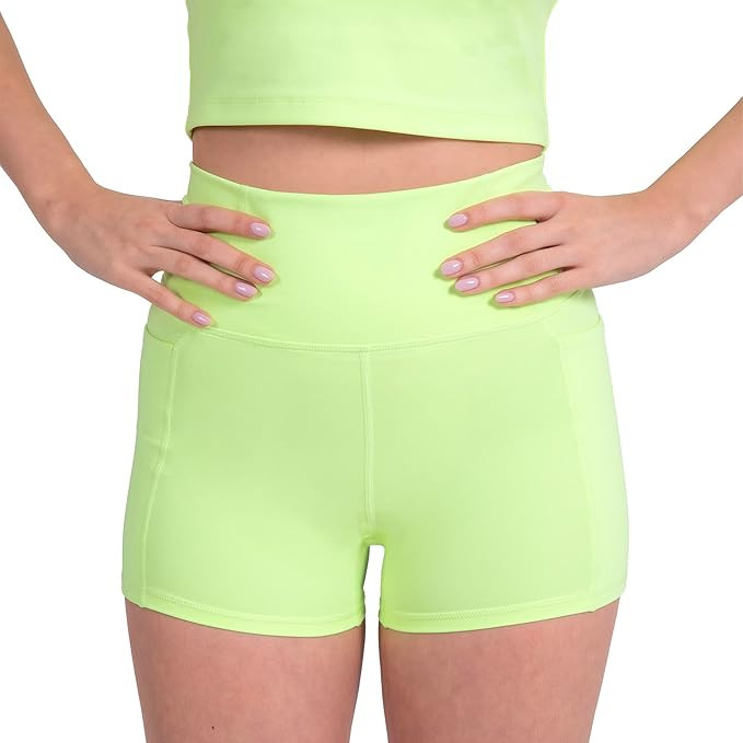 Active Women's UltraLuxe High Waist Pocket Biker Shorts – 3"/6" Tummy Control, Compression, Bre... | Amazon (US)