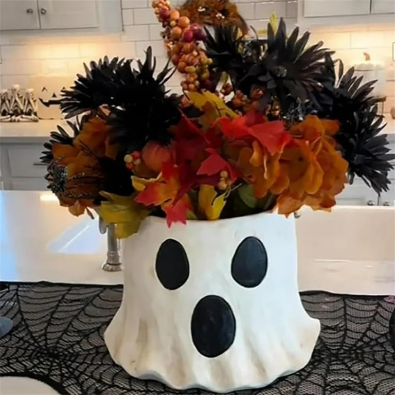 1pc Ghost Vase Gifts, Cutest Ghost Bucket for Halloween, Funny Ghost Face Planter, Ghost Candy Bo... | Walmart (US)