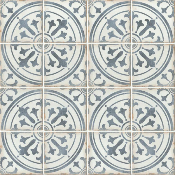 Casablanca 5" x 5" Ceramic Patterned Floor Use Tile (Set of 32) | Wayfair North America