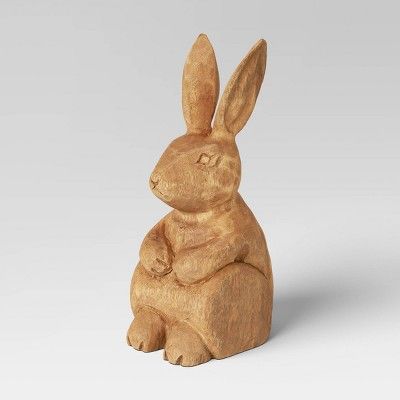 Large Standing Wooden Decorative Bunny Tan - Threshold™ | Target