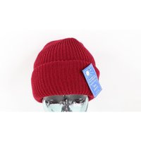 Nos Vintage 90S Streetwear Blank Double Faced Chunky Knit Beanie Hat Burgundy | Etsy (US)