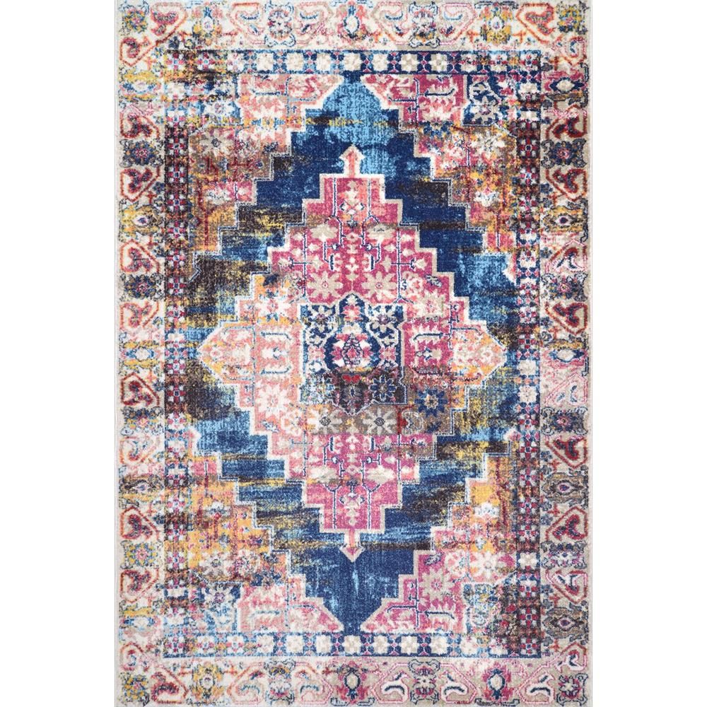 nuLOOM Vintage Cynthia Medallion Multi 8 ft. x 10 ft. Area Rug-MUVL06A-8010 - The Home Depot | The Home Depot