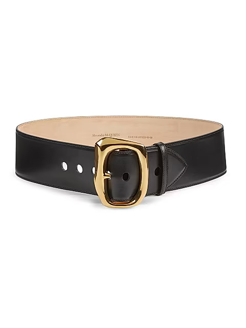 Sculptural Leather Belt | Saks Fifth Avenue