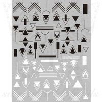 Black White Geometric Nail Art Stickers | Etsy (US)