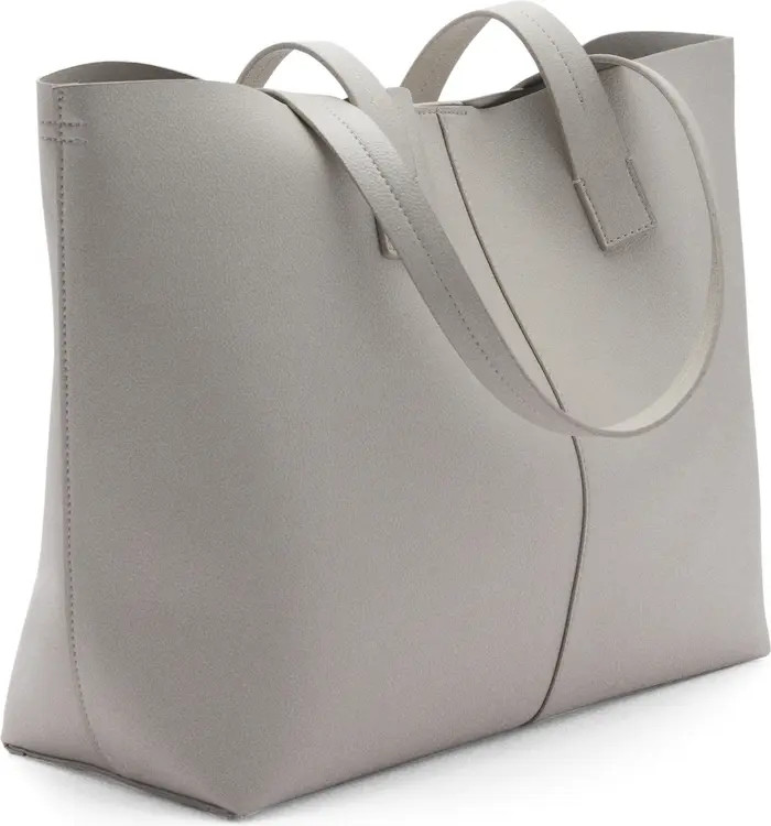 Pebbled Faux Leather Shopper Bag | Nordstrom