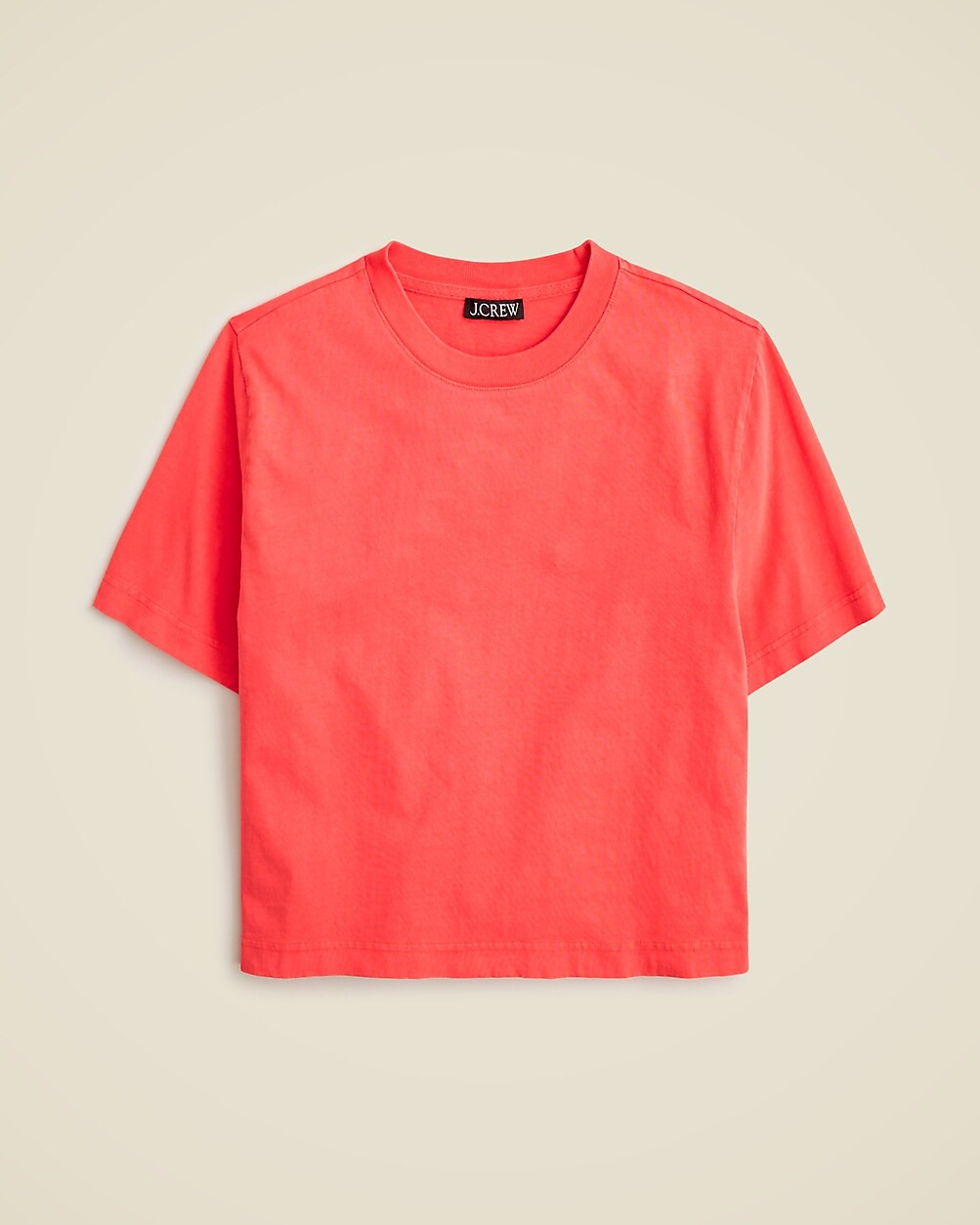 Relaxed premium-weight cropped T-shirt | J. Crew US