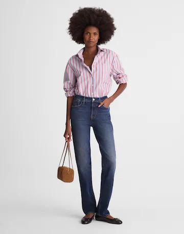 The Short Longline Straight Jean | Madewell