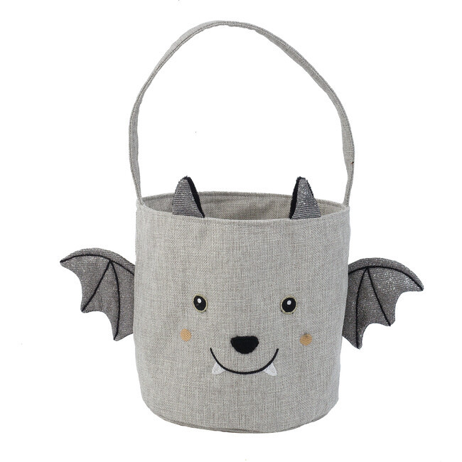 Bat Halloween Bag, Gray | Maisonette