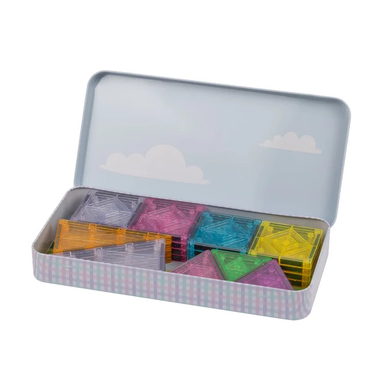 RMS Easter Bunny Magnetic Tile Tins, Stem Toy for Kids with Reusable Storage Tin, Magnetic Buildi... | Walmart (US)