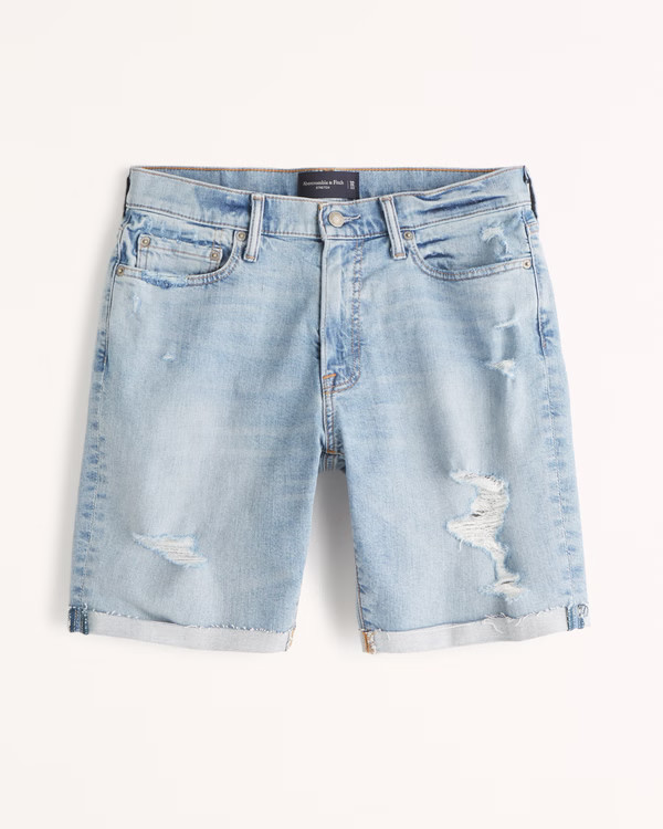 Men's Slim Denim Shorts | Men's New Arrivals | Abercrombie.com | Abercrombie & Fitch (US)