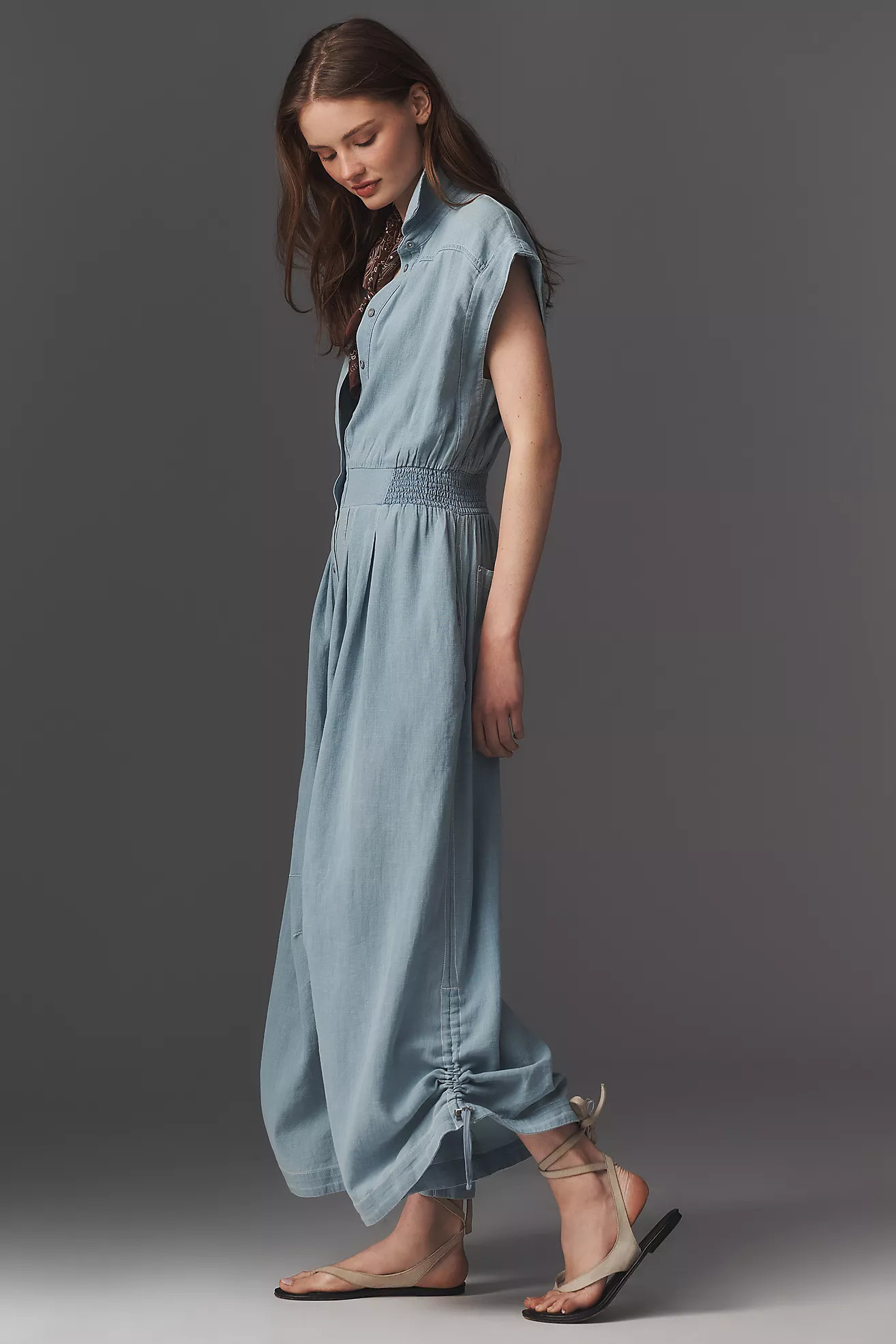 100% Cotton Wide Leg Jumpsuit | Anthropologie (US)