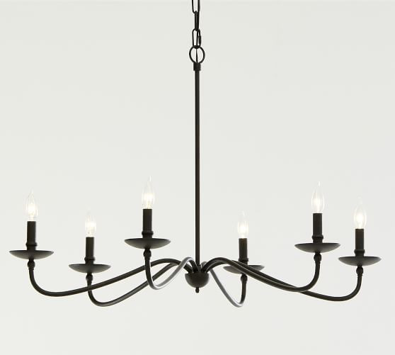 Lucca Metal Chandelier, Bronze, 49.57&amp;quot; Diameter | Pottery Barn (US)