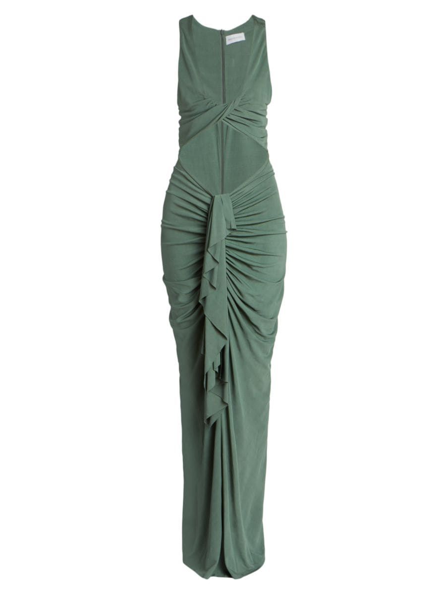 Vivenda Drape-Front Maxi Dress | Saks Fifth Avenue