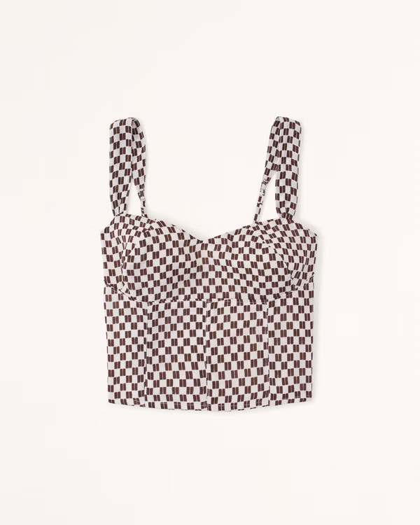 Women's Cropped Corset Top | Women's New Arrivals | Abercrombie.com | Abercrombie & Fitch (US)