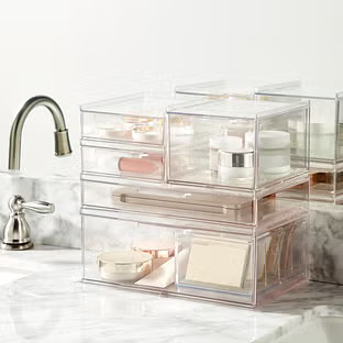 THE HOME EDIT T.H.E. Small Deep Drawer Clear | The Container Store