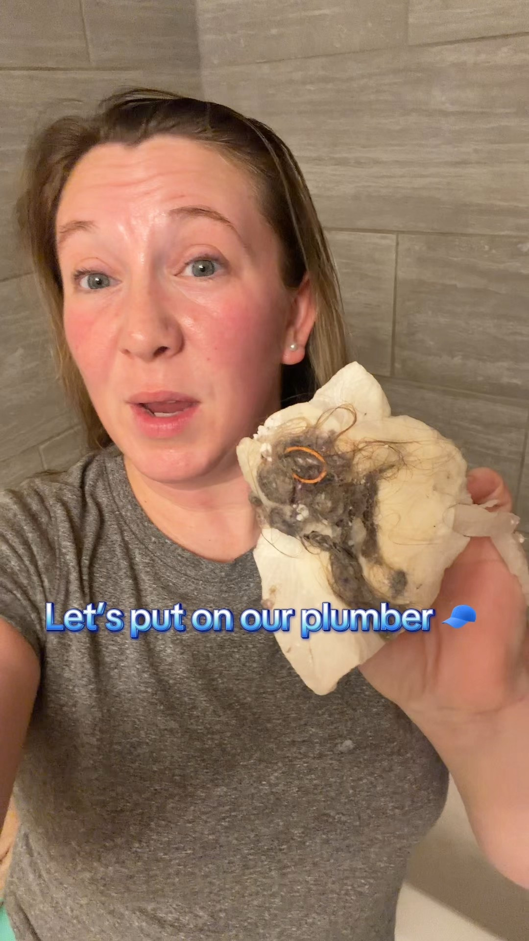 Easy to use & so satisfying💙 #drainsnake #cleantok #cloggeddrain #plumbing #hairremoval 