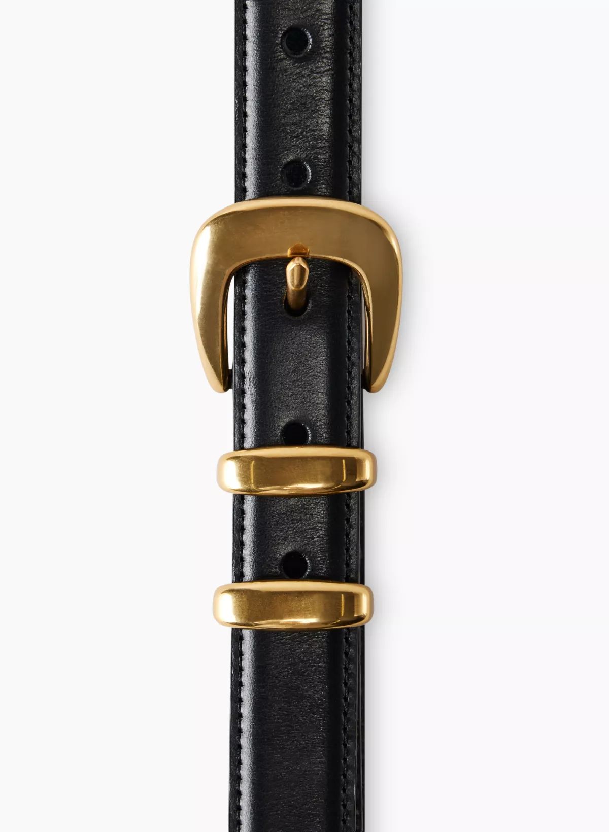 LEGENDARY SOLID BRASS LEATHER BELT | Aritzia