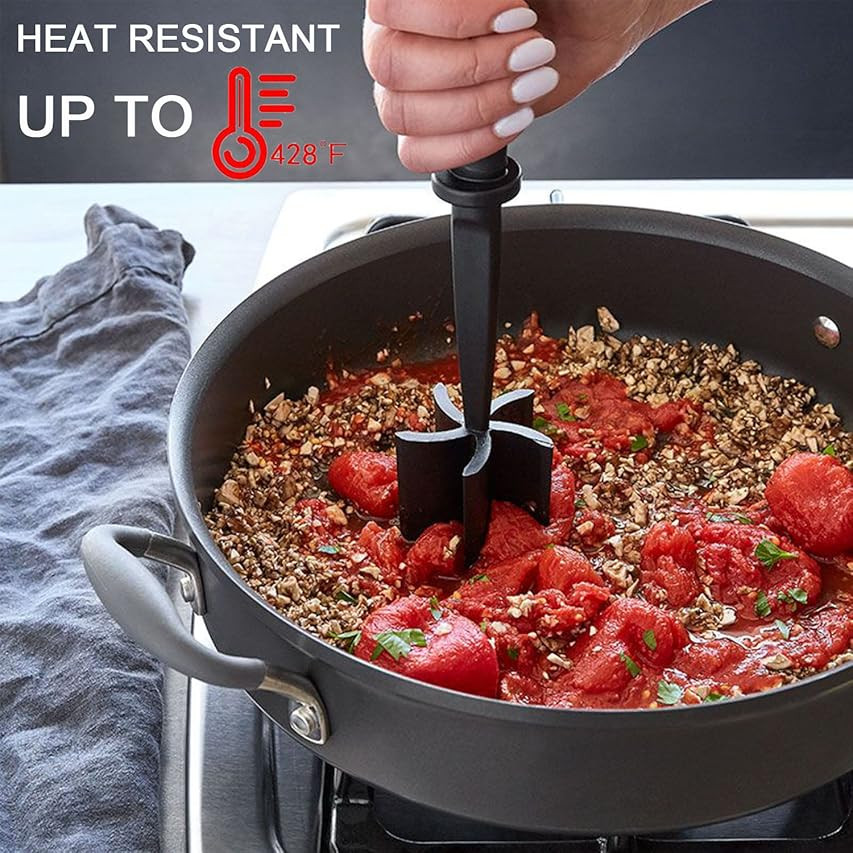 Farberware Professional Heat Resistant Nylon, Masher & Smasher Meat, Ground Beef, Turkey & More, Ham | Amazon (US)