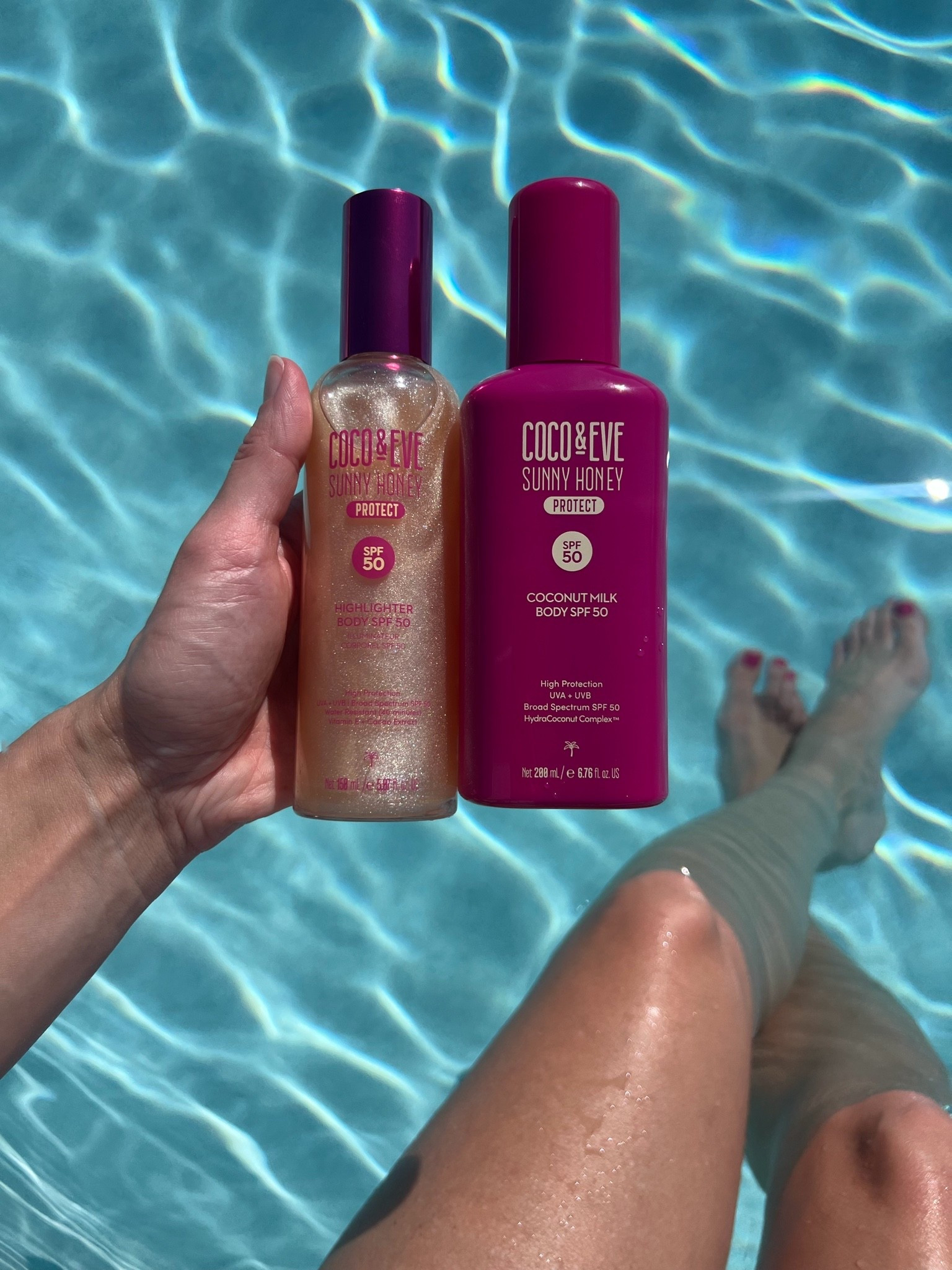 Summer pool day essentials with Coco & Eve sunscreen and shimmer SPF / pool day / tanning / vacation / summer travel / vacation packing

#LTKTravel #LTKselfcare #LTKSeasonal