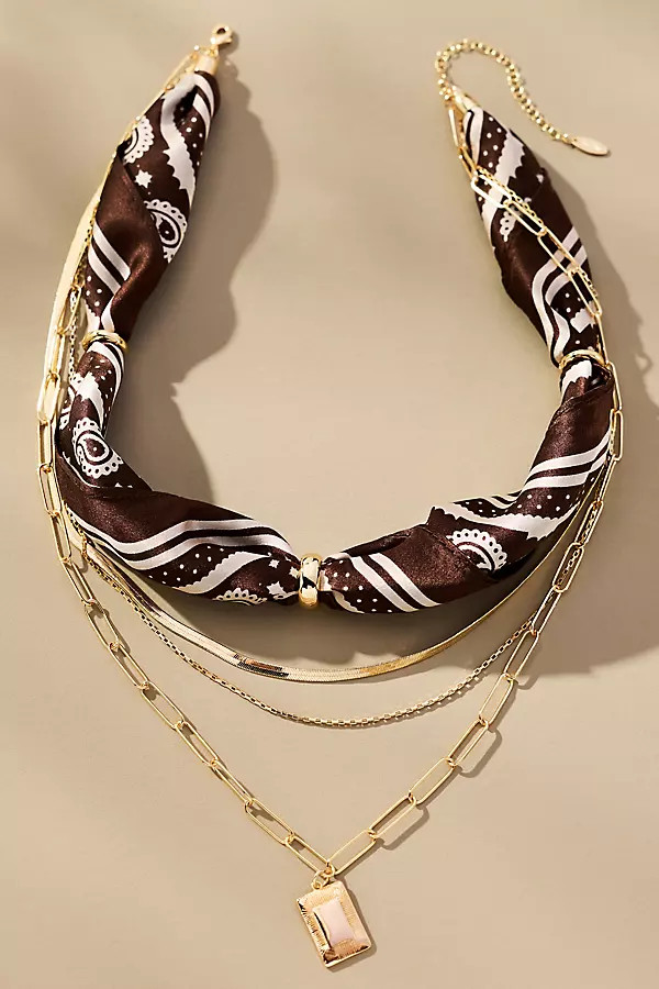 Scarf & Chain Necklace | Anthropologie (US)