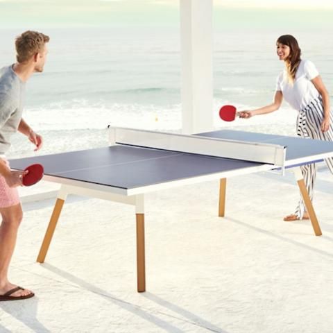 You & Me Indoor/Outdoor Table Tennis | Frontgate | Frontgate