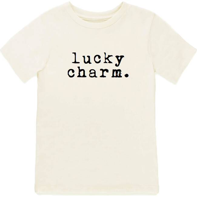 Tenth and Pine | Lucky Charm Short Sleeve T-Shirt, | Organic Cotton (Black, Size 12-18M) | Maisonett | Maisonette