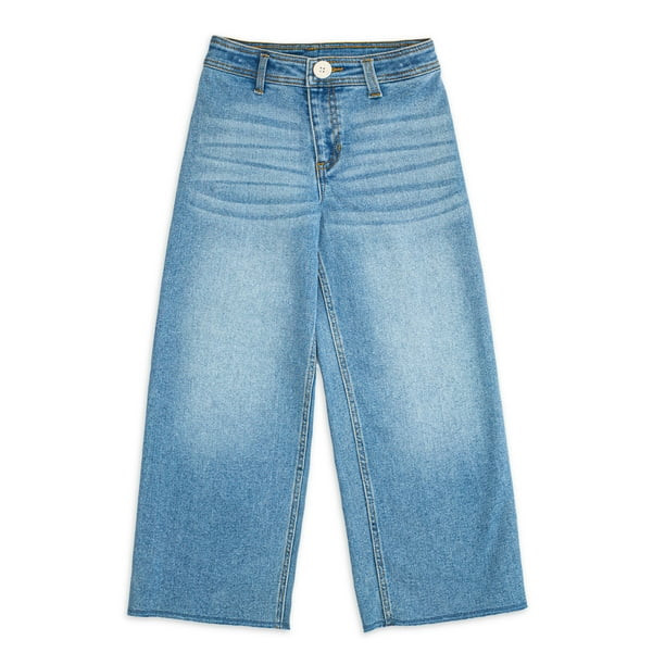 Wonder Nation Girls Wide Leg Jean, Sizes 4-18 & Plus - Walmart.com | Walmart (US)