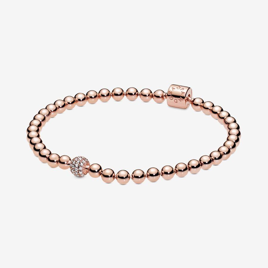 Beads & Pavé Bracelet | Pandora (UK)