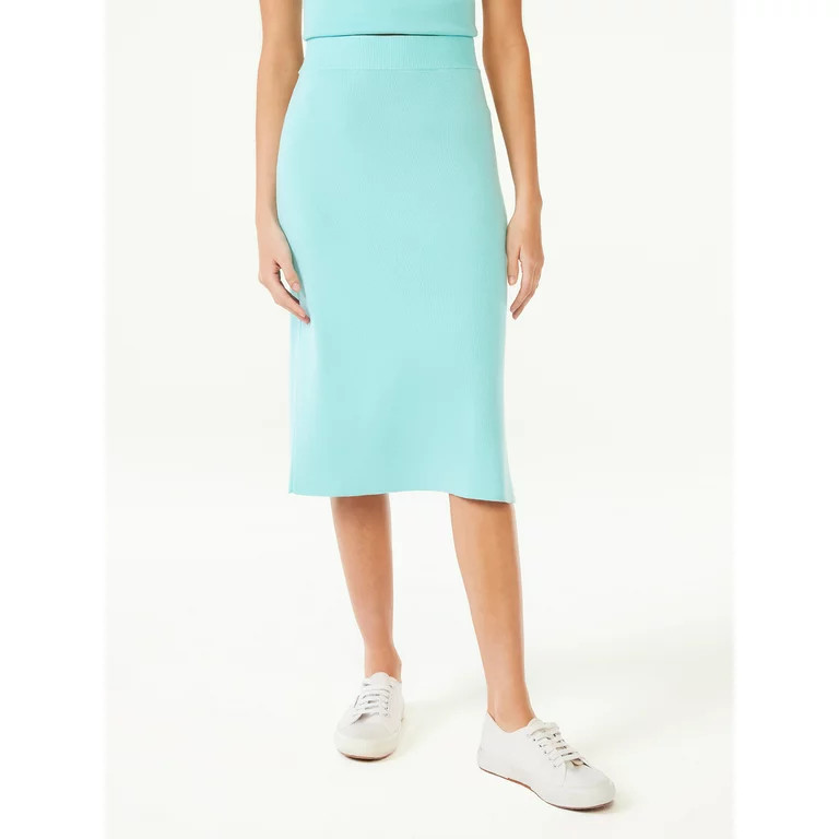 Free Assembly Women's Straight Midi Sweater Skirt | Walmart (US)