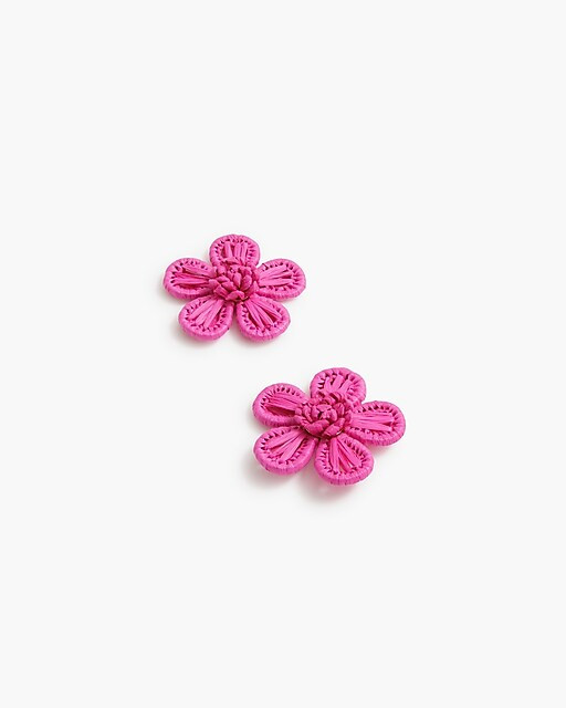 Woven flower earrings | J.Crew Factory