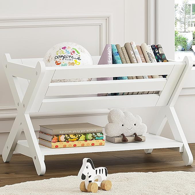 UTEX Montessori Kids Bookshelf, Book Caddy with Shelf, Toddler Book | Floor Book Shelf for Kids R... | Amazon (US)