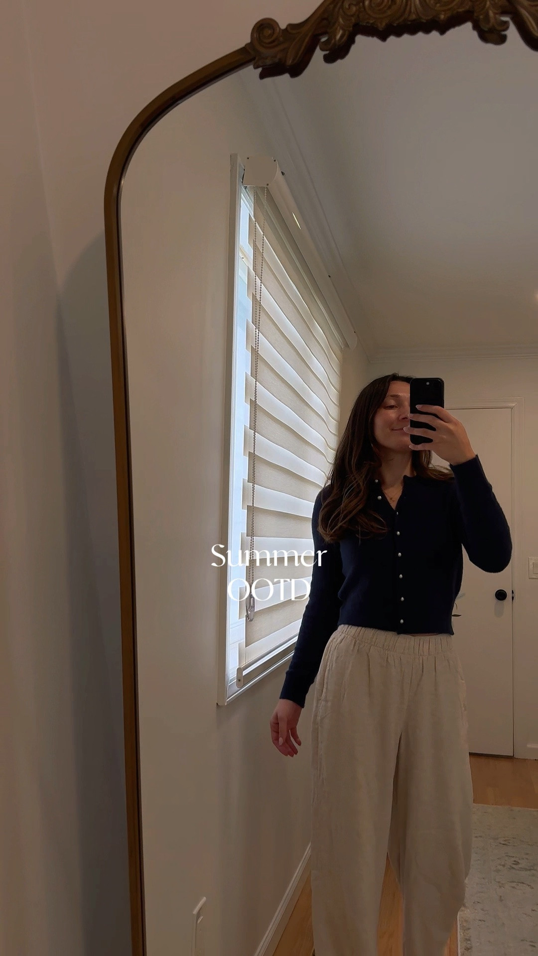 This navy pearl button cardigan paired with linen wide leg pants is old money summer, done effortlessly. The cropped fit and pearl buttons keep it polished without overthinking it. Breathable, refined, and boardroom ready. #LTKstyletip #LTKfindsunder100 #oldmoneystyle #summerworkwear #linenwidelegpants #businesscasualoutfit #pearlbuttoncardigan

old money aesthetic outfit, Abercrombie summer work outfit, navy cardigan pearl buttons, linen wide leg pants outfit, business casual summer 2026, quiet luxury work wear, summer office outfit inspo, Abercrombie linen pants, old money summer style, work outfit wide leg pants

#LTKWorkwear #LTKxAbercrombie #LTKootd