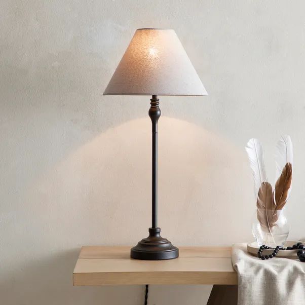 Dorma Bedford Table Lamp Black | Dunelm